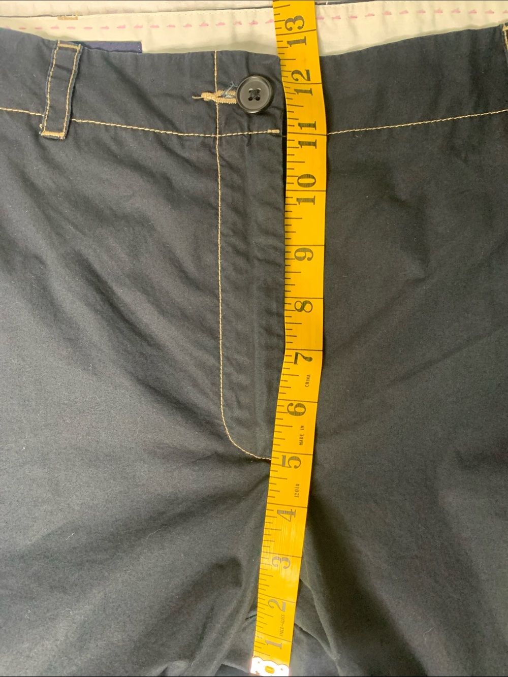 Lands' End Cotton Navy Blue Cargo Capris size 12 - Picture 10 of 13